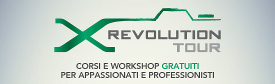 X Revolution tour: corsi e workshop gratuiti per appassionati e professionisti