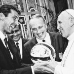 Pope Francis Meets Italy and Argentina Football Teams