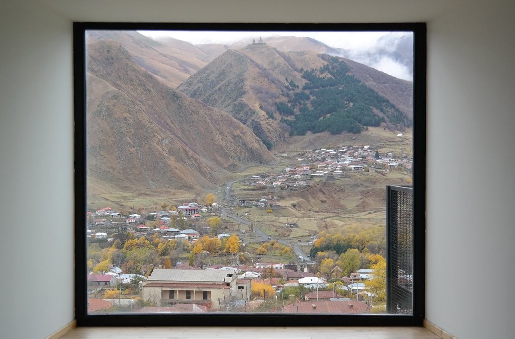 Mount Kazbek in frame, Georgia